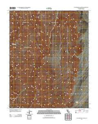 Cottonwood Canyon California Historical topographic map, 1:24000 scale, 7.5 X 7.5 Minute, Year 2012
