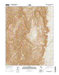 Cottonwood Canyon California Current topographic map, 1:24000 scale, 7.5 X 7.5 Minute, Year 2015
