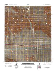 Cottonwood Spring California Historical topographic map, 1:24000 scale, 7.5 X 7.5 Minute, Year 2012