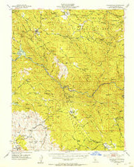 Coulterville California Historical topographic map, 1:62500 scale, 15 X 15 Minute, Year 1947