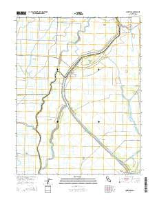 Courtland California Current topographic map, 1:24000 scale, 7.5 X 7.5 Minute, Year 2015