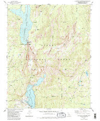 Courtright Reservoir California Historical topographic map, 1:24000 scale, 7.5 X 7.5 Minute, Year 1982