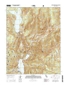 Courtright Reservoir California Current topographic map, 1:24000 scale, 7.5 X 7.5 Minute, Year 2015