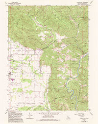 Covelo East California Historical topographic map, 1:24000 scale, 7.5 X 7.5 Minute, Year 1967