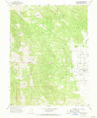 Covelo West California Historical topographic map, 1:24000 scale, 7.5 X 7.5 Minute, Year 1967
