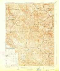 Covelo California Historical topographic map, 1:62500 scale, 15 X 15 Minute, Year 1926