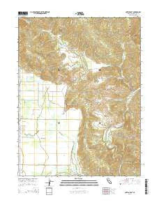 Covelo East California Current topographic map, 1:24000 scale, 7.5 X 7.5 Minute, Year 2015