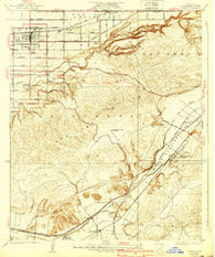 Covina California Historical topographic map, 1:24000 scale, 7.5 X 7.5 Minute, Year 1927