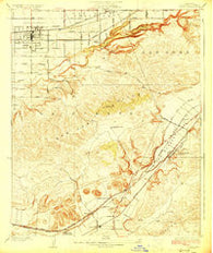 Covina California Historical topographic map, 1:24000 scale, 7.5 X 7.5 Minute, Year 1927