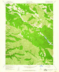 Cow Mountain California Historical topographic map, 1:24000 scale, 7.5 X 7.5 Minute, Year 1958