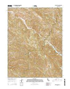 Cow Mountain California Current topographic map, 1:24000 scale, 7.5 X 7.5 Minute, Year 2015