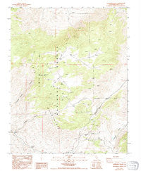 Cowhorn Valley California Historical topographic map, 1:24000 scale, 7.5 X 7.5 Minute, Year 1987
