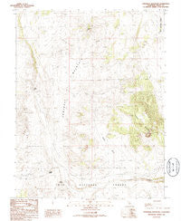 Cowtrack Mountain California Historical topographic map, 1:24000 scale, 7.5 X 7.5 Minute, Year 1986