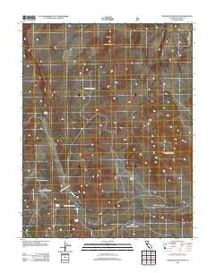 Cowtrack Mountain California Historical topographic map, 1:24000 scale, 7.5 X 7.5 Minute, Year 2012