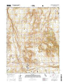 Cowtrack Mountain California Current topographic map, 1:24000 scale, 7.5 X 7.5 Minute, Year 2015