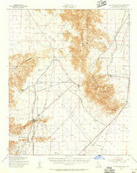 Coxcomb Mountains California Historical topographic map, 1:62500 scale, 15 X 15 Minute, Year 1943