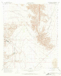 Coxcomb Mountains California Historical topographic map, 1:62500 scale, 15 X 15 Minute, Year 1963