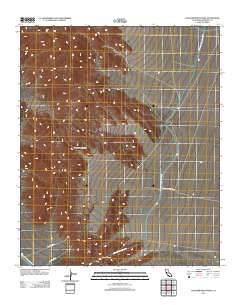 Coxcomb Mountains California Historical topographic map, 1:24000 scale, 7.5 X 7.5 Minute, Year 2012