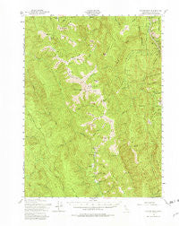 Coyote Peak California Historical topographic map, 1:62500 scale, 15 X 15 Minute, Year 1952