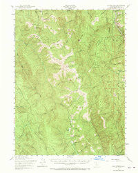 Coyote Peak California Historical topographic map, 1:62500 scale, 15 X 15 Minute, Year 1952