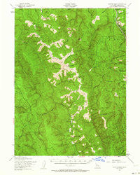 Coyote Peak California Historical topographic map, 1:62500 scale, 15 X 15 Minute, Year 1952