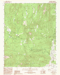 Crag Peak California Historical topographic map, 1:24000 scale, 7.5 X 7.5 Minute, Year 1987