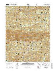 Crandall Peak California Current topographic map, 1:24000 scale, 7.5 X 7.5 Minute, Year 2015