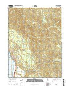Crannell California Current topographic map, 1:24000 scale, 7.5 X 7.5 Minute, Year 2015