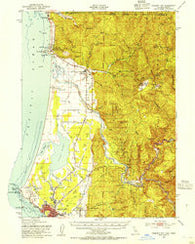 Crescent City California Historical topographic map, 1:62500 scale, 15 X 15 Minute, Year 1952