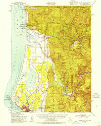Crescent City California Historical topographic map, 1:62500 scale, 15 X 15 Minute, Year 1952