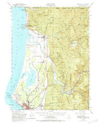 Crescent City California Historical topographic map, 1:62500 scale, 15 X 15 Minute, Year 1952