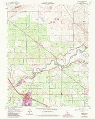 Cressey California Historical topographic map, 1:24000 scale, 7.5 X 7.5 Minute, Year 1961