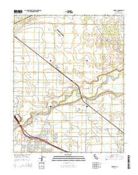 Cressey California Current topographic map, 1:24000 scale, 7.5 X 7.5 Minute, Year 2015