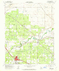 Cressey California Historical topographic map, 1:24000 scale, 7.5 X 7.5 Minute, Year 1961