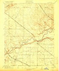 Cressey California Historical topographic map, 1:31680 scale, 7.5 X 7.5 Minute, Year 1916