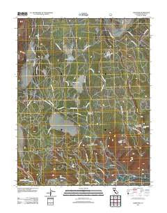 Crestview California Historical topographic map, 1:24000 scale, 7.5 X 7.5 Minute, Year 2012