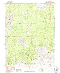 Crestview California Historical topographic map, 1:24000 scale, 7.5 X 7.5 Minute, Year 1986