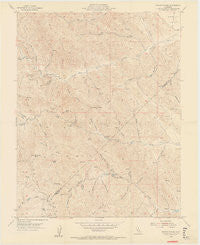 Crevison Peak California Historical topographic map, 1:24000 scale, 7.5 X 7.5 Minute, Year 1955
