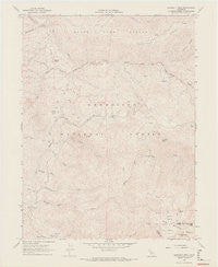 Crockett Peak California Historical topographic map, 1:24000 scale, 7.5 X 7.5 Minute, Year 1967