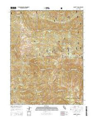 Crockett Peak California Current topographic map, 1:24000 scale, 7.5 X 7.5 Minute, Year 2015