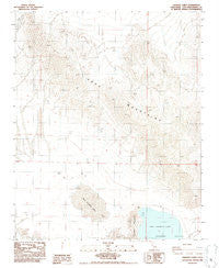 Cronese Lakes California Historical topographic map, 1:24000 scale, 7.5 X 7.5 Minute, Year 1986