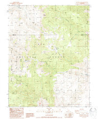 Crooked Creek California Historical topographic map, 1:24000 scale, 7.5 X 7.5 Minute, Year 1987