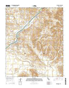 Cross Roads California Current topographic map, 1:24000 scale, 7.5 X 7.5 Minute, Year 2015
