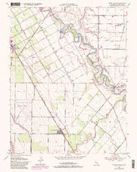 Crows Landing California Historical topographic map, 1:24000 scale, 7.5 X 7.5 Minute, Year 1952
