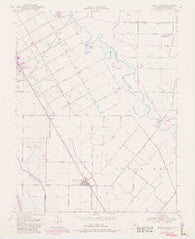 Crows Landing California Historical topographic map, 1:24000 scale, 7.5 X 7.5 Minute, Year 1952