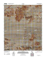 Crucero Hill California Historical topographic map, 1:24000 scale, 7.5 X 7.5 Minute, Year 2012