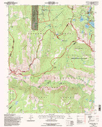Crystal Crag California Historical topographic map, 1:24000 scale, 7.5 X 7.5 Minute, Year 1994