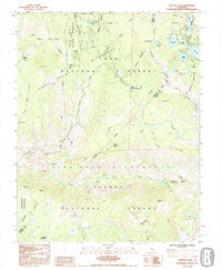 Crystal Crag California Historical topographic map, 1:24000 scale, 7.5 X 7.5 Minute, Year 1992