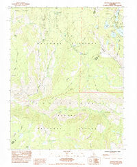 Crystal Crag California Historical topographic map, 1:24000 scale, 7.5 X 7.5 Minute, Year 1984