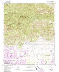 Cucamonga Peak California Historical topographic map, 1:24000 scale, 7.5 X 7.5 Minute, Year 1966